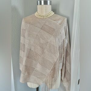 Large Fringed Mettalic Sparkle Scarf